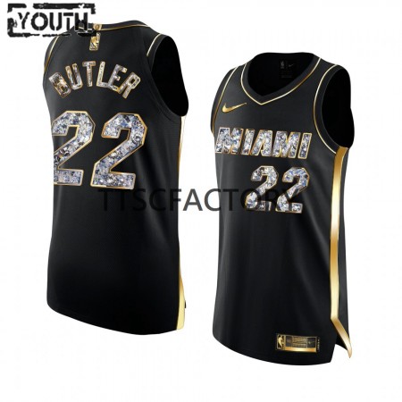 Camiseta Niños NBA Miami Heat Jimmy Butler 22 Nike 2022 Playoffs Negro Swingman
